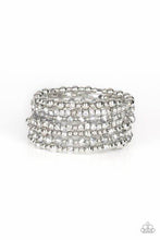 Load image into Gallery viewer, Paparazzi ~ ICE Knowing You ~ Silver Infinity Wrap Style Bracelet