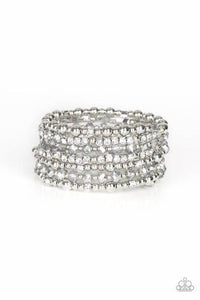 Paparazzi ~ ICE Knowing You ~ Silver Infinity Wrap Style Bracelet