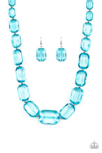 Load image into Gallery viewer, Paparazzi ~ ICE Versa ~  Blue Necklace Set