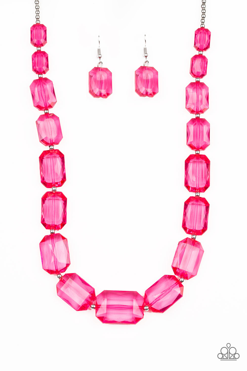Paparazzi ~ ICE Versa ~ Pink Necklace Set
