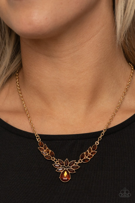 Paparazzi ~ I Need Some HEIR ~ Brown Necklace Set