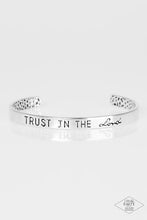 Load image into Gallery viewer, Paparazzi - I Put My Trust in You - Silver Inspirational Bracelet - Klassy Jewelz Boutique