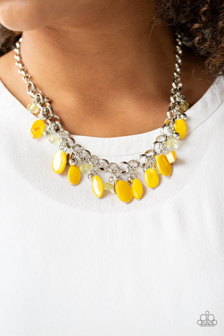 Paparazzi - I Want To SEA The World - Yellow Necklace Set