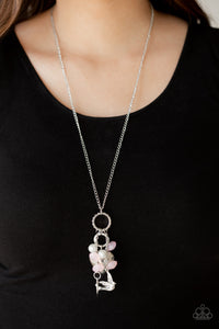 Paparazzi ~ I Will Fly ~ Pink Necklace Set