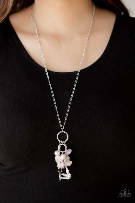 Paparazzi ~ I Will Fly ~ Pink Necklace Set