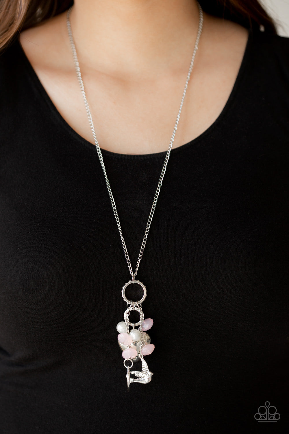 Paparazzi ~ I Will Fly ~ Pink Necklace Set