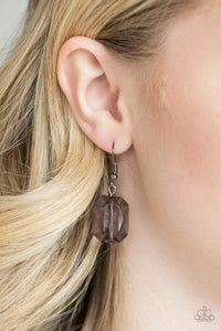Paparazzi ~ Ice Bank ~ Black Necklace Set