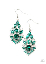 Load image into Gallery viewer, Paparazzi ~ Ice Castle Couture ~ Green Earrings