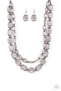 Paparazzi ~ Ice Bank ~ Gold Necklace Set