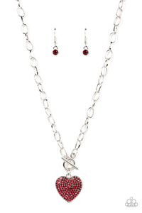 Paparazzi ~ If You LUST ~ Red Necklace Set