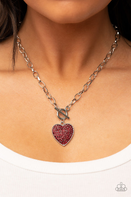 Paparazzi ~ If You LUST ~ Red Necklace Set