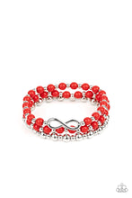 Load image into Gallery viewer, Paparazzi ~ Immeasurably Infinite ~ Red Bracelet
