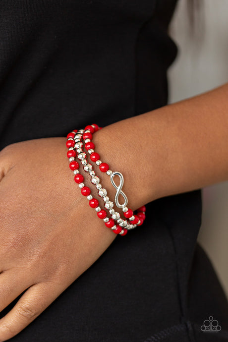 Paparazzi ~ Immeasurably Infinite ~ Red Bracelet