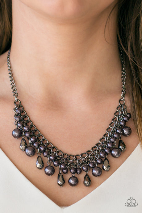Paparazzi ~ Imperial Idol ~ Black Necklace Set