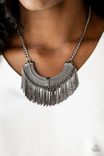 Load image into Gallery viewer, Paparazzi ~ Impressively Incan ~ Black Gunmetal Necklace Set