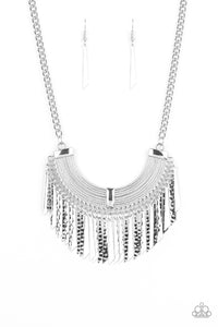 Paparazzi ~ Impressively Incan ~ Silver Necklace Set