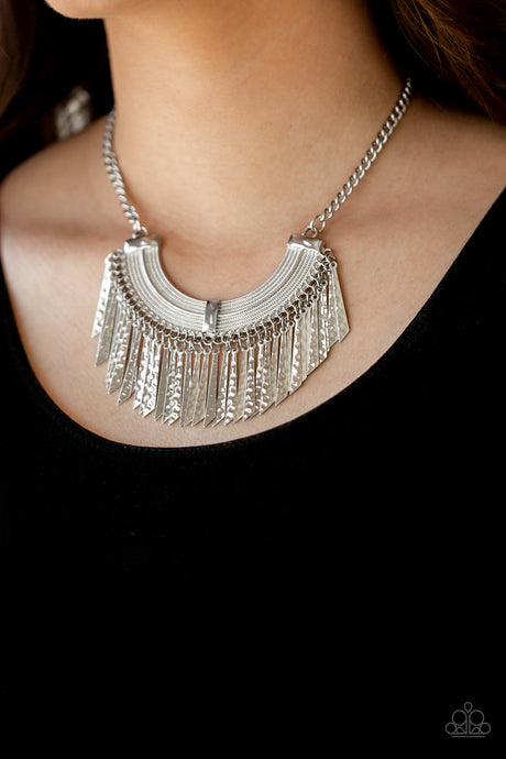 Paparazzi ~ Impressively Incan ~ Silver Necklace Set