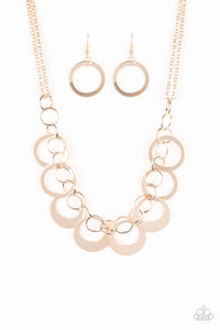 Paparazzi ~ In Full Orbit ~ Rose Gold Necklace Set