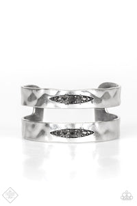 Paparazzi ~ In HAUTE Pursuit ~ Silver Cuff Bracelet (Fashion Fix Exclusive)