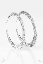 Load image into Gallery viewer, Paparazzi ~ In My Element ~ Silver Hoop Earrings (Fashion Fix Exclusive)