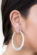 Load image into Gallery viewer, Paparazzi ~ In My Element ~ Silver Hoop Earrings (Fashion Fix Exclusive)