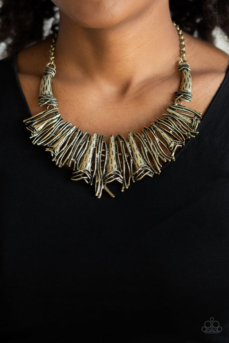 Paparazzi ~ In The MANE-stream ~ Brass Necklace Set