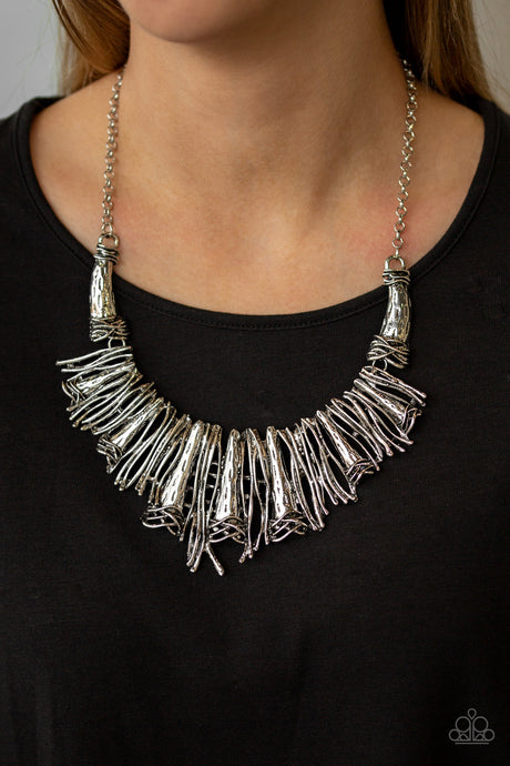 Paparazzi ~ In The MANE-stream ~ Silver Necklace Set