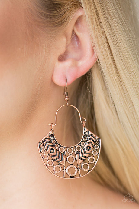 Paparazzi ~ Indigenous Idol ~ Copper Earrings