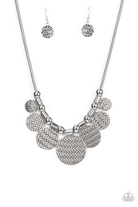 Paparazzi ~ Indigenously Urban ~ Silver Necklace Set