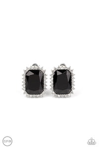 Paparazzi - Insta Famous - Black Clip-On Earrings -$5.00