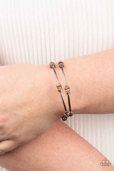Paparazzi ~ Into Infinity ~ Orange Infinity Wrap Bracelet