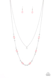 Paparazzi ~ Irresistibly Iridescent ~ Pink Necklace Set