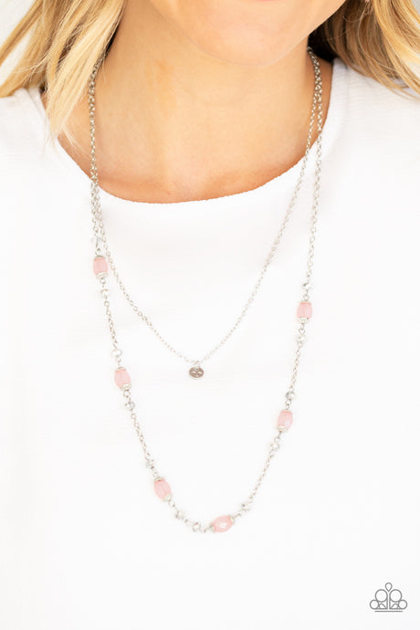 Paparazzi ~ Irresistibly Iridescent ~ Pink Necklace Set