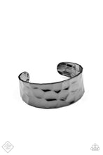 Load image into Gallery viewer, Paparazzi ~ Is It HAUTE In Here? ~ Black Gunmetal Cuff Bracelet (Fashion Fix Exclusive)