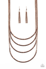 Load image into Gallery viewer, Paparazzi ~ It Will Be Over MOON ~ Copper Necklace Set
