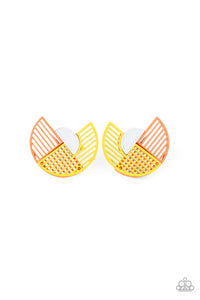 Paparazzi ~ It’s Just an Expression ~ Yellow Post Earrings