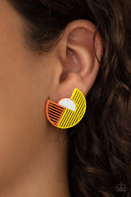Paparazzi ~ It’s Just an Expression ~ Yellow Post Earrings