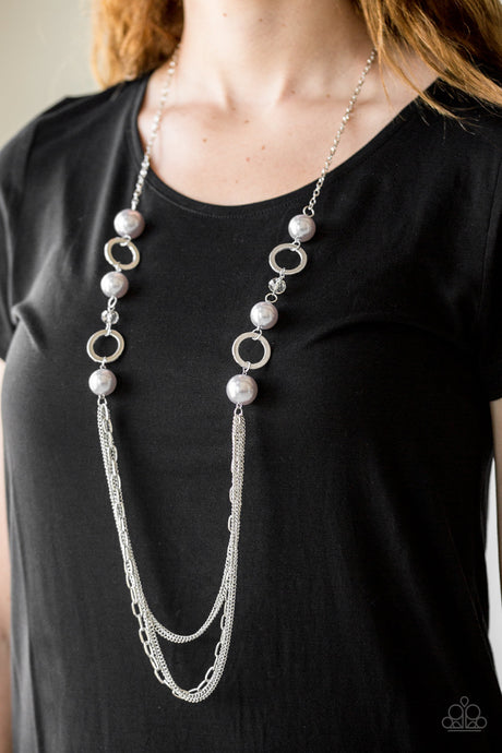Paparazzi ~ Its About SHOWTIME! ~ Silver Necklace Set