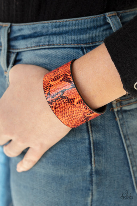 Paparazzi ~ It's a Jungle Out There ~ Orange Urban Bracelet