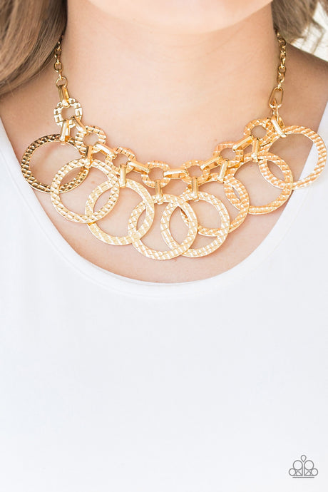 Paparazzi ~ Jammin Jungle ~ Gold Necklace  Set
