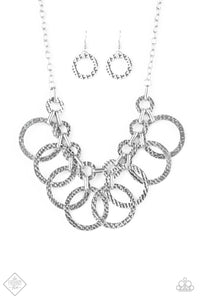 Paparazzi ~ Jammin' Jungle ~ Silver Necklace Set (Fashion Fix Exclusive)