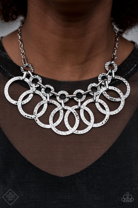 Paparazzi ~ Jammin' Jungle ~ Silver Necklace Set (Fashion Fix Exclusive)