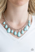 Load image into Gallery viewer, Paparazzi ~ Jaw-Dropping Diva ~ Blue Necklace Set