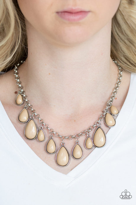 Paparazzi ~ Jaw-Dropping Diva ~ Brown Necklace Set