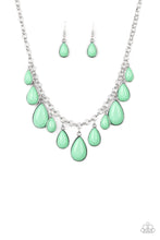 Load image into Gallery viewer, Paparazzi ~ Jaw-Dropping Diva ~ Green Necklace Set