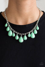 Load image into Gallery viewer, Paparazzi ~ Jaw-Dropping Diva ~ Green Necklace Set
