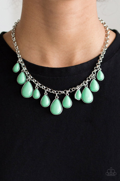 Paparazzi ~ Jaw-Dropping Diva ~ Green Necklace Set