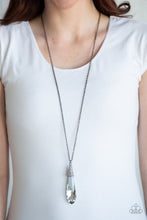 Load image into Gallery viewer, Paparazzi ~ Jaw-Droppingly Jealous ~ Black Gunmetal Necklace Set