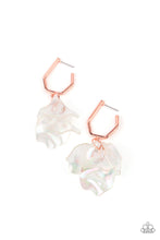 Load image into Gallery viewer, Paparazzi ~ Jaw-Droppingly Jelly ~ Copper Hoop Post Earrings