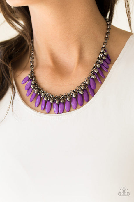 Paparazzi ~ Jersey Shore ~ Purple Necklace Set